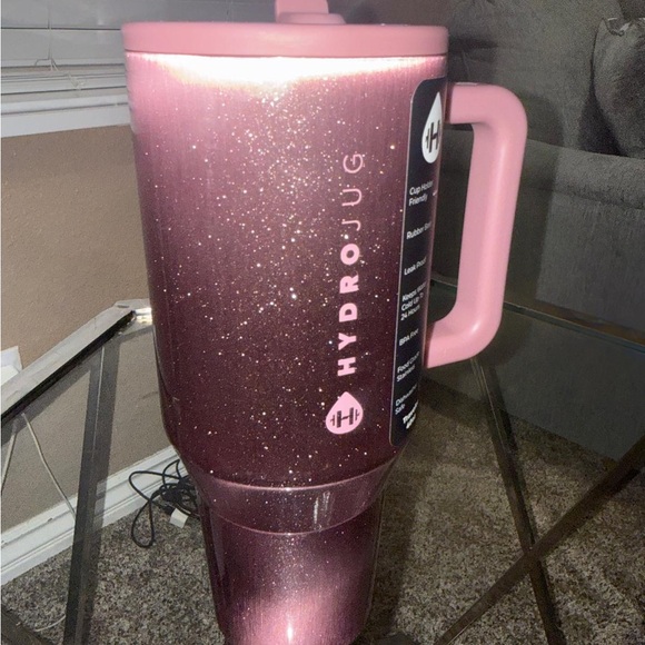 HydroJug Glittery Pink Tumbler dream 40 oz - Picture 4 of 4
